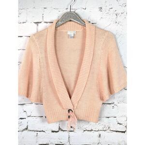 BIBELOT 100% Wool Balletcore Cardigan Coquette Twee Preppy Soft Knit Small